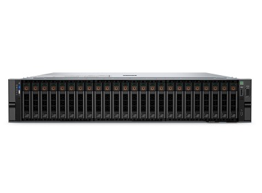 Serveur Dell PowerEdge R7615 24x2.5" NVMe avec 1x EPYC 9174F, 128GB RAM, 2x H965i, BOSS-N1 z 2x Dell 960GB SSD NVMe M.2, 2x 3.84TB SSD NVMe U.2 2.5", 2x10/25GbE SFP28, 2x PSU 1400W, rails, iDRAC9 Enterprise