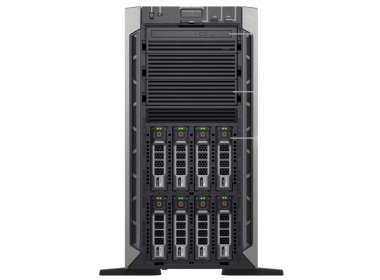 Serveur Dell PowerEdge T440 8x3.5" avec 2x Gold 6134, 192GB RAM, HBA330, BOSS-S1avec 2x Dell 240GB SSD SATA RI M.2, 3x 960GB SSD SATA 2.5", 2x10GbE BASE-T, 2x PSU 1100W, Façade, iDRAC9 Enterprise