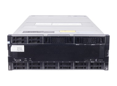 Serveur Lenovo ThinkSystem SR950 24x2.5" avec 8x Platinum 8276, 3TB RAM, M1215, 2x960GB SSD SATA 2.5", 2x10GbE SFP+, 4xPSU, rails