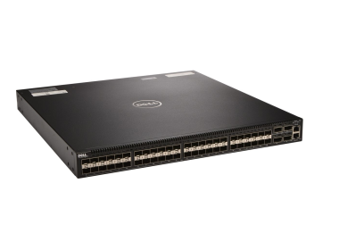 Switch Dell Networking S4810P 48x10GbE SFP+ 4x40GbE QSFP+ F2R Normal Flow 2xPSU 2x ventilateur