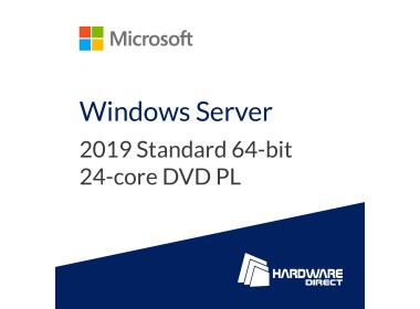 System d'exploitation Microsoft Windows Server 2019 Standard 64-bit 24-core DVD PL